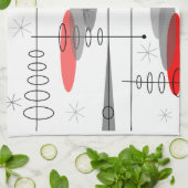 原子時代によってインスパイア世紀半ばのデザイン15 キッチンタオル (折り畳み)