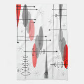 原子時代によってインスパイア世紀半ばのデザイン15 キッチンタオル (縦)