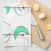 原子時代によってインスパイア世紀半ばのデザイン16 キッチンタオル (四つ折り)