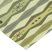 原子時代のアブストラクトカラム 緑のチャートルーズ ショートテーブルランナー (コーナー)