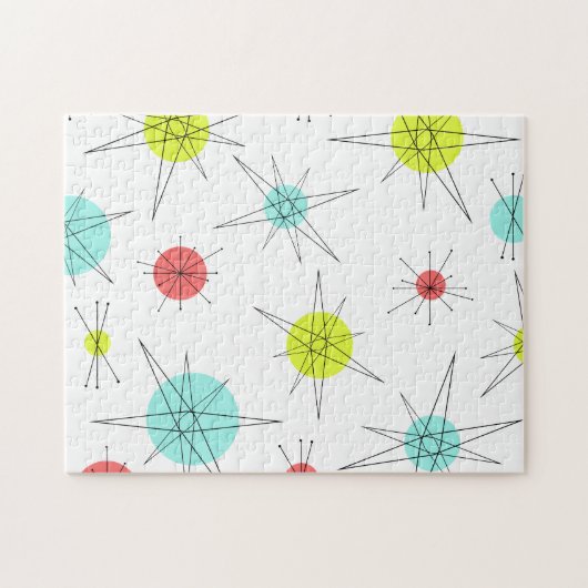 原子時代のカラフル惑星 ジグソーパズル (横)