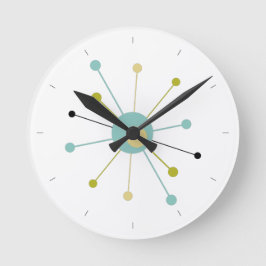 原子時代のスターバスト（中世紀線） ラウンド壁時計