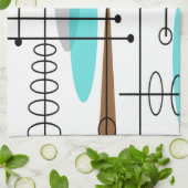 原子時代の世紀半ばのモダンの抽象芸術 キッチンタオル (折り畳み)