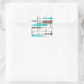 原子時代の世紀半ばのモダンの抽象芸術 スクエアシール (バッグ)