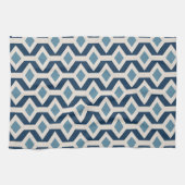原子時代の刺激を受けたで幾何学的なパターン キッチンタオル (横)