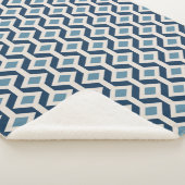 原子時代の刺激を受けたで幾何学的なパターン シェルパブランケット (3/4)
