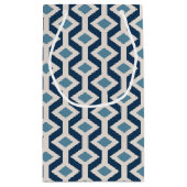 原子時代の刺激を受けたで幾何学的なパターン スモールペーパーバッグ (裏面)