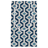 原子時代の刺激を受けたで幾何学的なパターン スモールペーパーバッグ (正面)