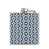 原子時代の刺激を受けたで幾何学的なパターン フラスク (裏面)