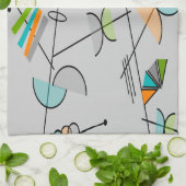 原子時代の刺激を受けたなランチョンマット#90 キッチンタオル (折り畳み)