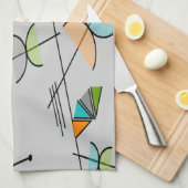 原子時代の刺激を受けたなランチョンマット#90 キッチンタオル (四つ折り)