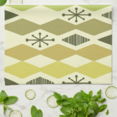 原子時代の幾何学的な文字 キッチンタオル (折り畳み)