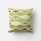 原子時代の幾何学的な文字 クッション (正面)