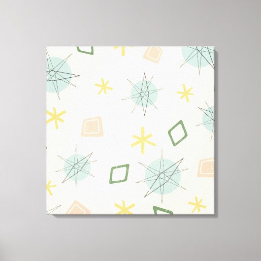 原子時代の惑星アート キャンバスプリント (正面)