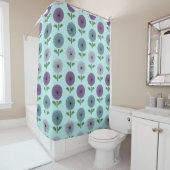 原子時代の花模様 シャワーカーテン (インサイチュ)