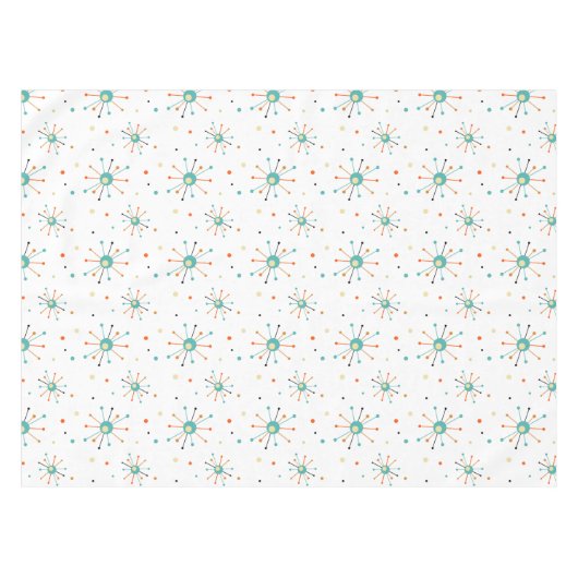 原子時代はっきりしたスターバストパターン世紀中頃 テーブルクロス (正面(横))