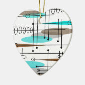 原子時代インスパイア半世紀デザイン13 セラミックオーナメント (左)