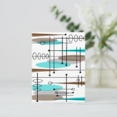 原子時代インスパイア半世紀デザイン13 ポストカード (スタンド正面)