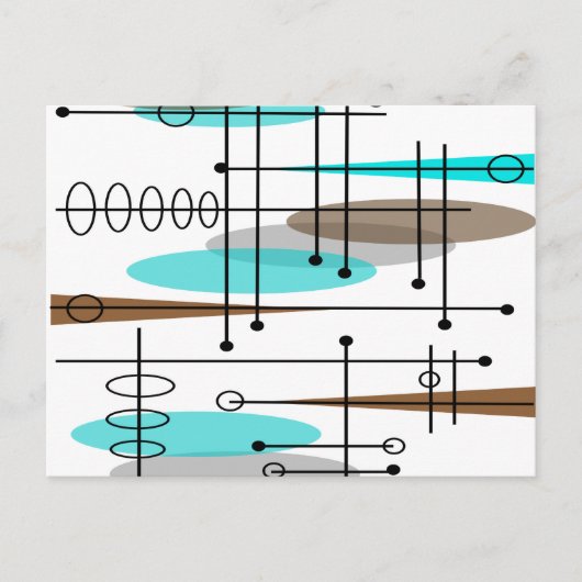 原子時代インスパイア半世紀デザイン13 ポストカード (正面)