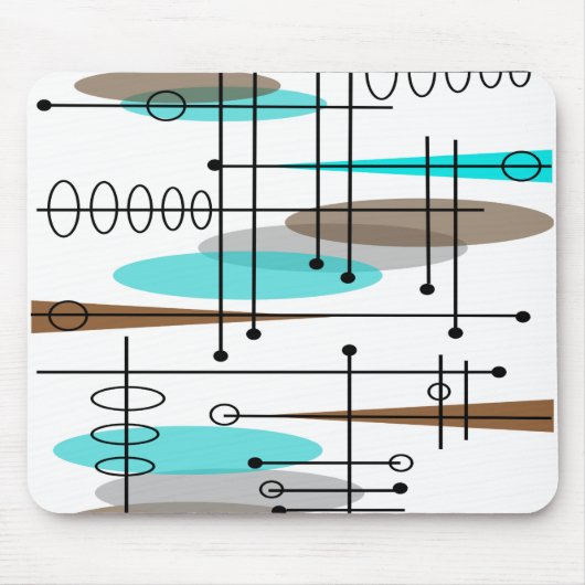 原子時代インスパイア半世紀デザイン13 マウスパッド (正面)