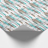 原子時代インスパイア半世紀デザイン13 ラッピングペーパー (角)