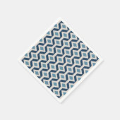 原子時代インスパイア幾何パターン スタンダードカクテルナプキン (角)