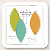 原子時代オーナメントミッドセンチュリー コースター (正面)