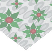 原子時代クリスマスホリーシルバー ショートテーブルランナー (コーナー)