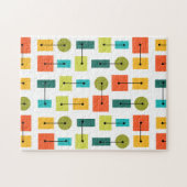 原子時代シンプルの形状数々の色 ジグソーパズル (横)