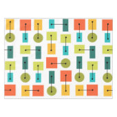 原子時代シンプルの形状数々の色 テーブルクロス (正面(横))