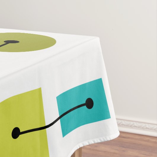 原子時代シンプルの形状数々の色 テーブルクロス (インサイチュ)