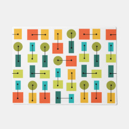 原子時代シンプルの形状数々の色 ドアマット