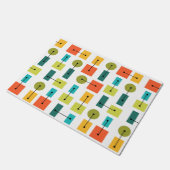 原子時代シンプルの形状数々の色 ドアマット (アングル)