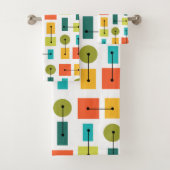 原子時代シンプルの形状数々の色 バスタオルセット (インサイチュ)