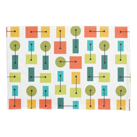 原子時代シンプルの形状数々の色 枕カバー (正面)