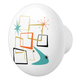 原子時代スターズブーメランスクウェアミッドセンチュリー セラミックノブ