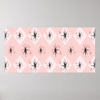 原子時代スターバストのシームレスパタインスパイアンの種類 ポスター