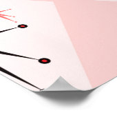 原子時代スターバストのシームレスパタインスパイアンの種類 ポスター (角)