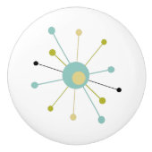 原子時代スターバストミッドセンチュリーモダン セラミックノブ (正面)