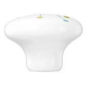 原子時代スターバストミッドセンチュリーモダン セラミックノブ (側面)