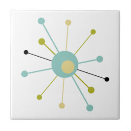 原子時代スターバストミッドセンチュリーモダン タイル