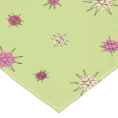 原子時代スターバスト惑星ライムグリーン ショートテーブルランナー (コーナー)