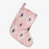 原子時代スターバスト継インスパイアぎ目なしパターン  スモールクリスマスストッキング (正面 (吊り時))