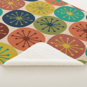 原子時代ドットミッドセンチュリーレトロパターン シェルパブランケット (3/4)