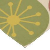 原子時代ドットミッドセンチュリーレトロパターン テーブルクロス (アングル)