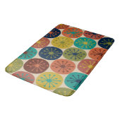 原子時代ドットミッドセンチュリーレトロパターン バスマット (アングル)