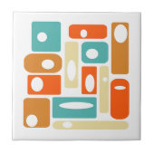 原子時代ファンキーの長方形の中世紀半モダンば タイル (正面)