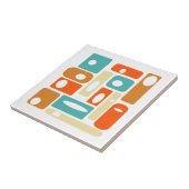 原子時代ファンキーの長方形の中世紀半モダンば タイル (側面)