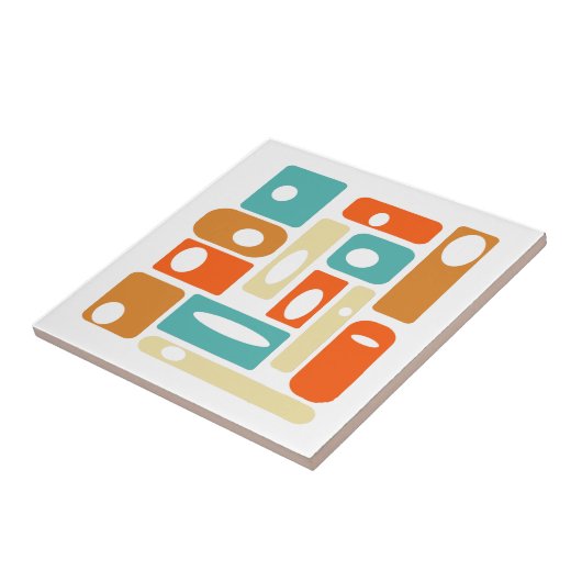 原子時代ファンキーの長方形の中世紀半モダンば タイル (側面)