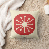 原子時代ミッドセンチュリーかわいいモダンレトロミニマリスト クッション (ブランケット)